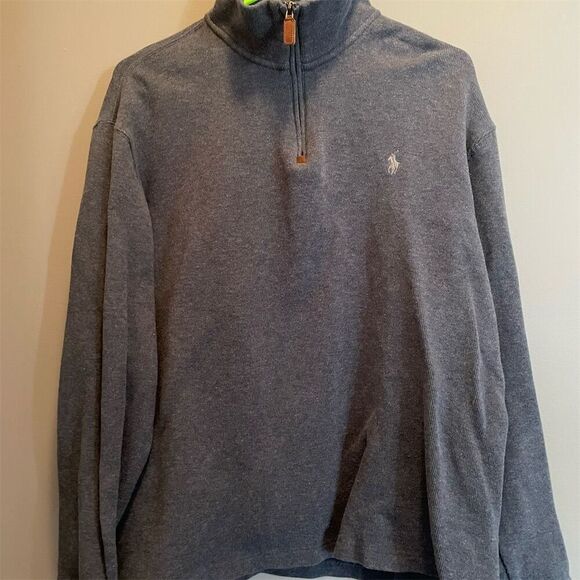 POLO Ralph Lauren Other - POLO Ralph Lauren Men's Blue Quarter-Zip Pullover Sweater Size L